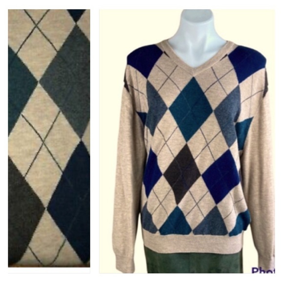 Jos.A.Bank Executive Collection V NeckLambs wool blend sweater Size L - Picture 1 of 6